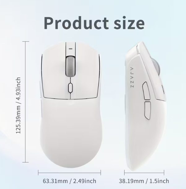 AJAZZ AJ139V2 MC Souris sans fil 1000Hz - Idéale pour le Gaming et l'E-sport - Compatible 2.4G/Filaire - Léger, pèse environ 66g, plus confortable en main, souris + station de charge (Standard officiel)